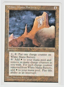 Magic the Gathering ~ MTG ~ 1x White Mana Battery ~ Fourth Edition ~ 4Ed ~ M/NM - Image 1
