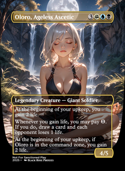 Oloro, Ageless Ascetic - MTG Anime Custom - Playtest - Image 1