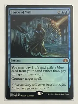 MTG Force of Will - Dominaria Remastered - FOIL - Near Mint - Image 1