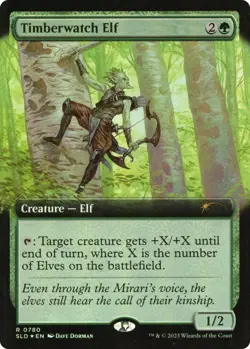 Timberwatch Elf (Extended Art) [Secret Lair Drop Series] Magic MTG - Image 1