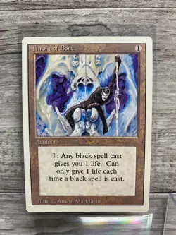THRONE OF BONE Artifact MTG Revised Edition Magic - Image 1