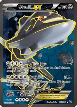 Pokemon Steelix EX (Full Art) NM 1st Edition Normal XY - Steam Siege - Image 1