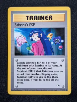 Sabrina's ESP 117/132 Gym Heroes Pokemon NM Unlimited - Image 1