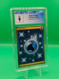 CGC Mint 9 Pokemon TCG Chillling Reign Gold Water Energy 231/198 - Image 1