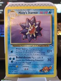 Pokemon TCG - Misty's Starmie - 56/132 - Gym Heroes - MP Uncommon (2000) - Image 1