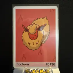 2024 Pookiemoot - Pokemon Fan Art Poke Derp Floofeon #136 - Image 1