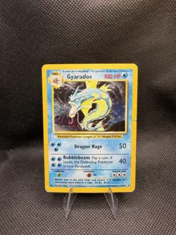 Gyrados 6/102 Pokemon 1999 Base Set Holo Rare - Image 1