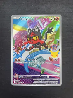 Litten - 044 MEP Pokemon TCG Promo Holo NM - Image 1