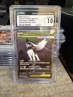 Pokemon Mega Absol ex 089/063 Mega Brave CGC 10 Special Art Rare Holo 2025 - Image 1