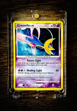 Pokemon TCG Cresselia 2/100 Majestic Dawn Holo Rare LP 2008 Diamond Pearl SWIRL - Image 1