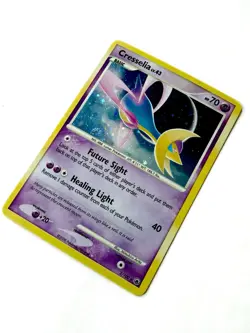 Pokemon TCG Cresselia 2/100 Majestic Dawn Holo Rare LP 2008 Diamond Pearl SWIRL - Image 4