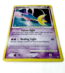 Pokemon TCG Cresselia 2/100 Majestic Dawn Holo Rare LP 2008 Diamond Pearl SWIRL - Image 5