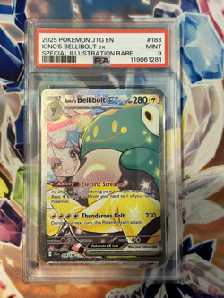Pokemon Iono's Bellibolt ex 183/159 SIR Journey Together PSA 9 - Image 1