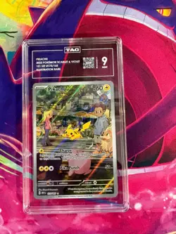 Pikachu 173/165 Scarlet & Violet 151 TAG Graded English Pokemon TCG - Image 1