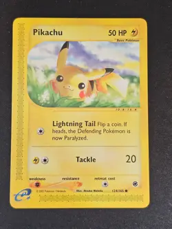 Pokemon TCG Pikachu 124 Expedition Mint Near Mint (non-holo) - Image 1