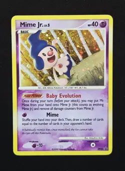 Mime Jr. DP22 Holo Rare 2008 Pokemon Diamond & Pearl Majestic Dawn Blister Promo - Image 1