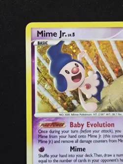 Mime Jr. DP22 Holo Rare 2008 Pokemon Diamond & Pearl Majestic Dawn Blister Promo - Image 3