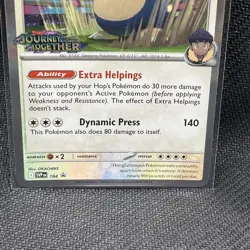Hop's Snorlax 184 Journey Together STAMP Promo Holo Pokemon Deck - Image 3