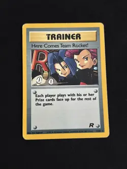 Here Comes Team Rocket! 15/82 Team Rocket Holo Pokemon TCG - DMG - Image 1