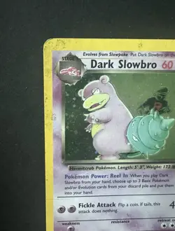 Pokemon TCG Dark Slowbro 12/82 Team Rocket Holo Rare EN 2000 60 HP - Image 2