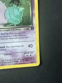 Pokemon TCG Dark Slowbro 12/82 Team Rocket Holo Rare EN 2000 60 HP - Image 4