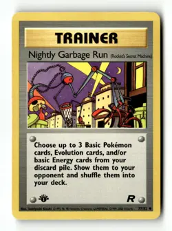Nightly Garbage Run 77/82 Uncommon Team Rocket Pokemon 1st Edition LP - Image 1