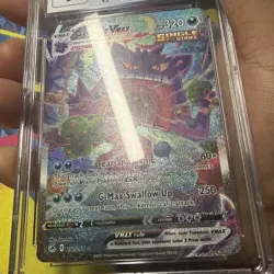 *BLUE LABEL w/ SUBGRDE* Pokemon Gengar VMAX Fusion Strike Alt Art #271/264 CGC 9 - Image 3