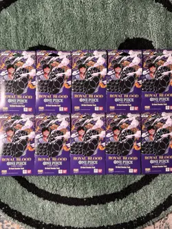 One Piece Royal Blood OP-10 Sleeved Booster Packs Factory Sealed Lot of 10 - Image 1