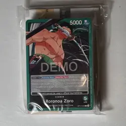 Bandai One Piece CCG Roronoa Zoro Leader OP-12 OP12-020 Demo deck sealed 5000 - Image 1