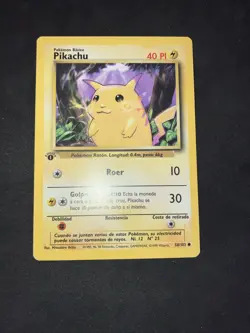 1999 Pokemon 1st Edition Spanish Base Set Non-Holo Mint Pikachu - Image 1