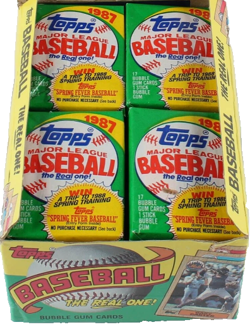 Topps 1987 Baseball Wax Pack Trading Card Box (36 Packs) Possible Rookie Cards - Image 2