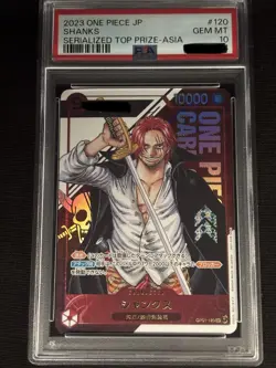 PSA10 Shanks Flagship Battle Prize for Asia One Piece Card Japanese Serial - Image 1