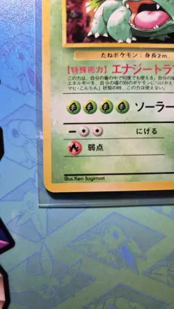 Pokemon Card Holo Venusaur No.003 Japanese CD Promo RARE - SWIRLS -See Pics - Image 3