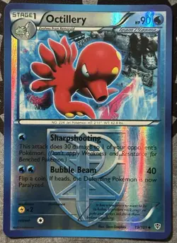 Pokemon TCG - OCTILLERY - Plasma Blast 19/101 Reverse Holo Uncommon - LP - Image 1