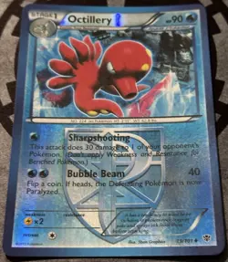 Pokemon TCG - OCTILLERY - Plasma Blast 19/101 Reverse Holo Uncommon - LP - Image 2