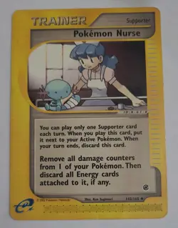 Pokemon nurse - Pokemon Expedition - trainer card 145/165 - mp - Image 1