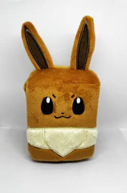 Eevee Plush Soft Deck Box Card Storage Case for Pokemon TCG - Image 1