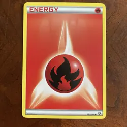 Fire Energy 133/146 XY 2014 Regular Basic Energy Pokemon Card LP - Image 1