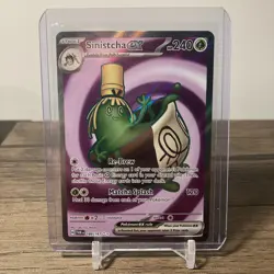 Pokemon Sinistcha ex 189/167 Twilight Masquerade Ultra Rare Full Art Holo NM/M - Image 1