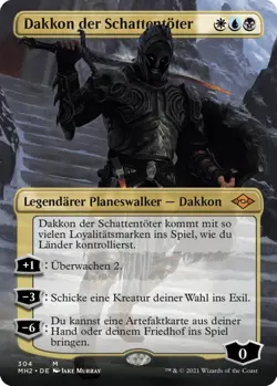 MTG Magic the Gathering Dakkon der Schattentoter (V.1) Mythic Planeswalker deut - Image 1