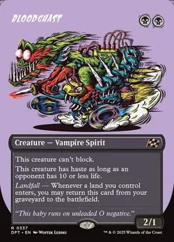 MTG BLOODGHAST 337 EXC - ORRORE SANGUINARIO - DFT X EN - MAGIC - Image 1