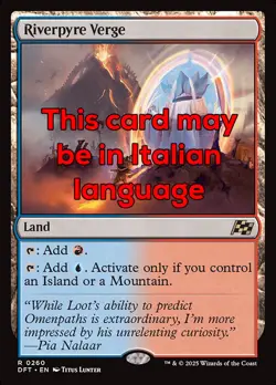 MTG RIVERPYRE VERGE EXC - CONFINE DEL FIUMELAVICO 260 - DFT - MAGIC - Image 1