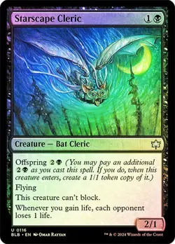 Magic The Gathering MTG STARSCAPE CLERIC FOIL Bloomburrow NM Near Mint - Image 1