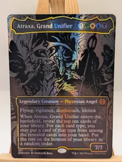 Atraxa, Grand Unifier [Oil Slick Raised Foil] | Phyrexia: All Will Be One MTG - Image 2