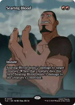 Searing Blood (Borderless) [Avatar: The Last Airbender: Eternal-Legal] Foil Near - Image 1