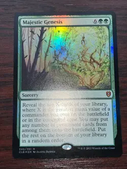 1x FOIL MAJESTIC GENESIS - Baldur's Gate - MTG - Magic the Gathering - Image 1
