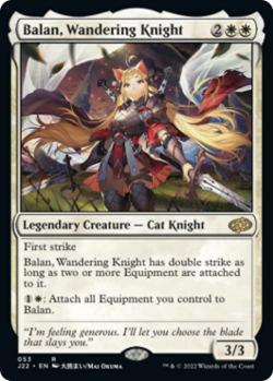 Magic MTG - Balan, chevaliere errante - Jumpstart 2022 - MINT/NMINT - FR - Image 1