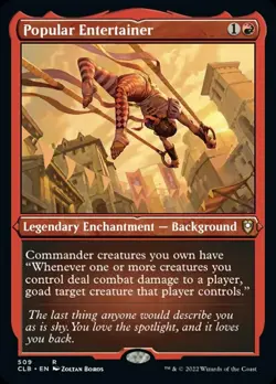 Popular Entertainer (Foil Etched) [Commander Legends: Battle for Baldur's Gate] - Image 1