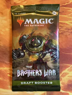 MTG The Brothers' War - Draft Booster Pack Factory Sealed 15 Cards Near-Mint!!! - Image 1