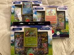 3 Pokemon Go - Squirtle &Bulbasaur&Charmander Pin Collection New/Sealed - Image 1